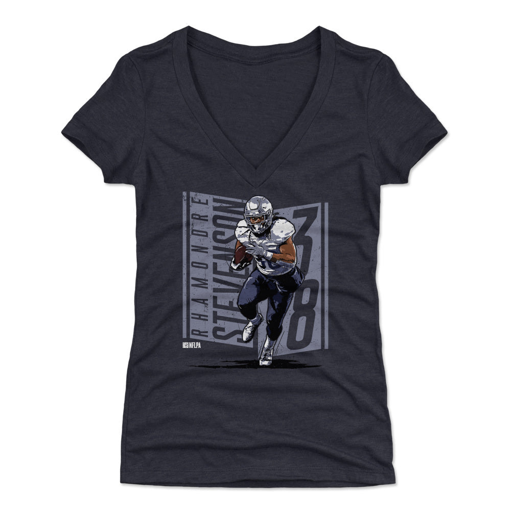 Rhamondre Stevenson Women's V-Neck T-Shirt | 500 LEVEL