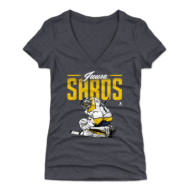 Juuse Saros Women's V-Neck T-Shirt | 500 LEVEL