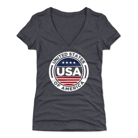 USA Women's V-Neck T-Shirt | 500 LEVEL