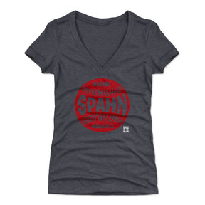 Warren Spahn Women's V-Neck T-Shirt | 500 LEVEL