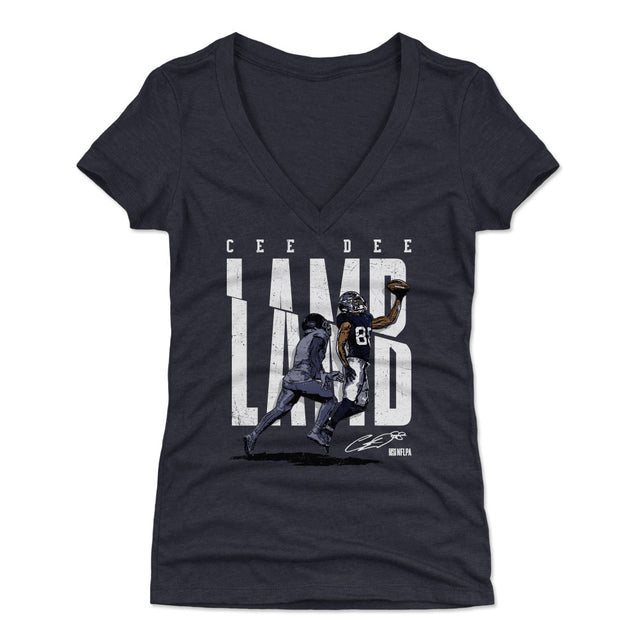 CeeDee Lamb Women's V-Neck T-Shirt | 500 LEVEL