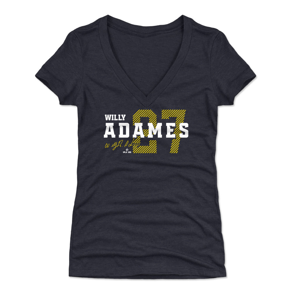Willy Adames Women&#39;s V-Neck T-Shirt | 500 LEVEL