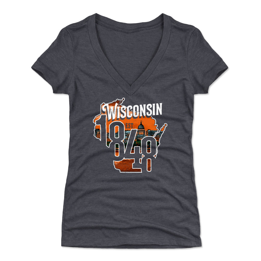 Wisconsin Women's V-Neck T-Shirt | 500 LEVEL