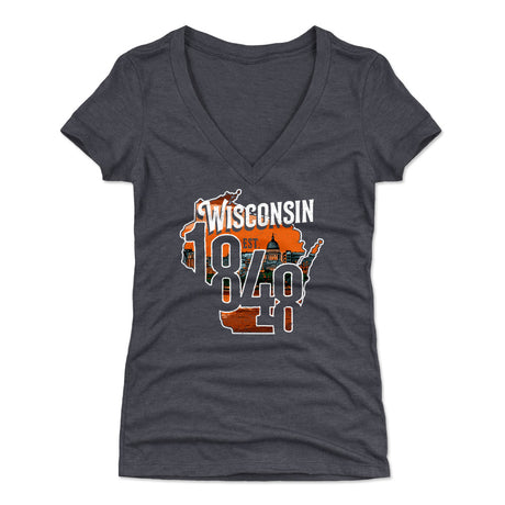 Wisconsin Women's V-Neck T-Shirt | 500 LEVEL