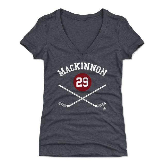 Nathan MacKinnon Women's V-Neck T-Shirt | 500 LEVEL