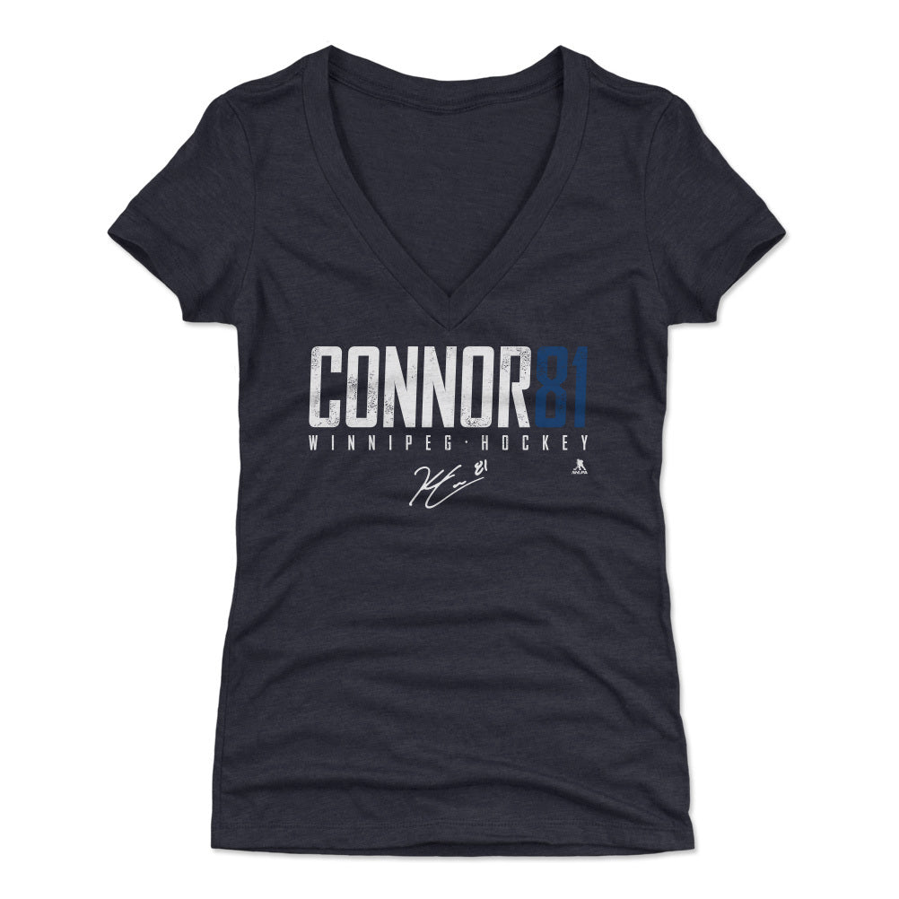 Kyle Connor Women's V-Neck T-Shirt | 500 LEVEL
