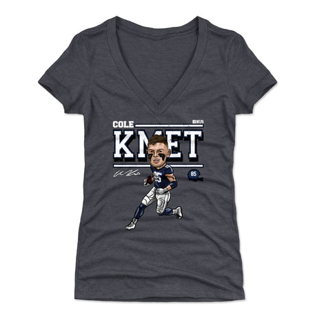Cole Kmet Women's V-Neck T-Shirt | 500 LEVEL