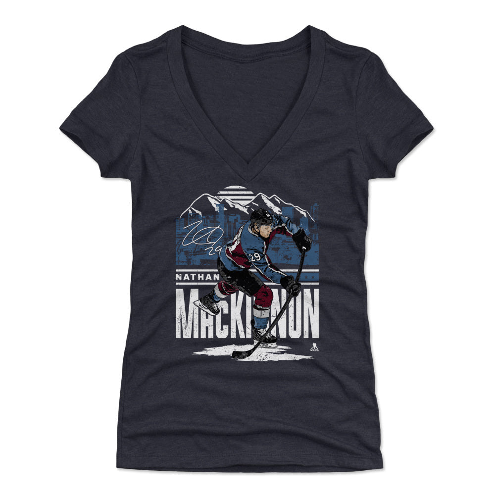 Nathan MacKinnon Women's V-Neck T-Shirt | 500 LEVEL