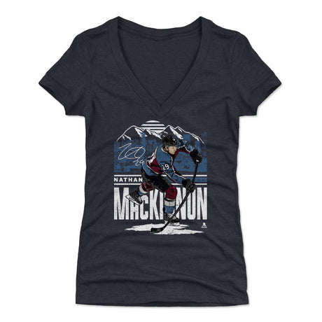 Nathan MacKinnon Women's V-Neck T-Shirt | 500 LEVEL