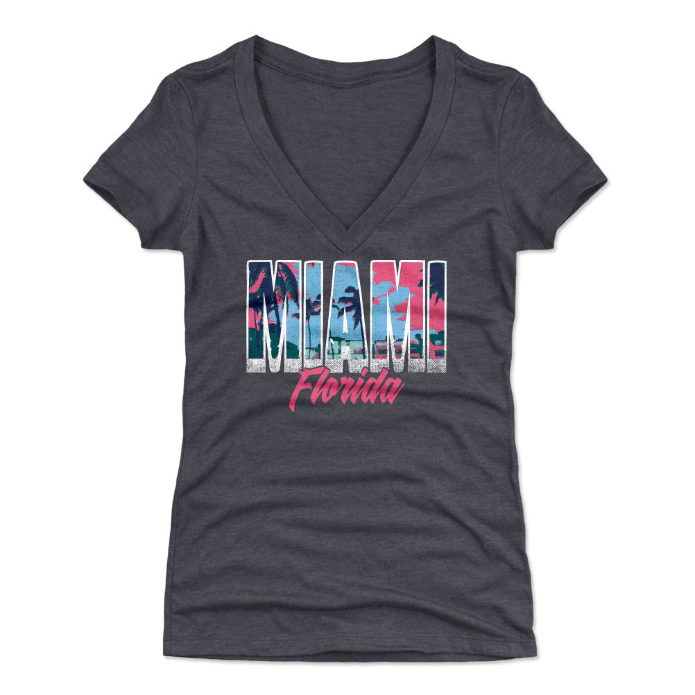 Miami Women's V-Neck T-Shirt | 500 LEVEL