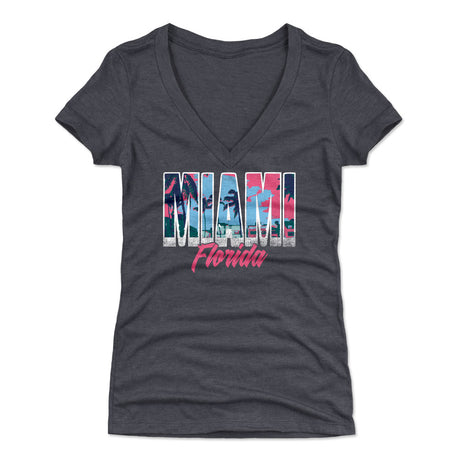 Miami Women's V-Neck T-Shirt | 500 LEVEL
