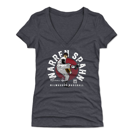 Warren Spahn Women's V-Neck T-Shirt | 500 LEVEL
