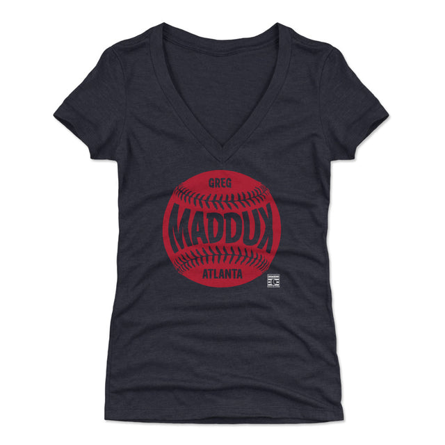 Greg Maddux Women's V-Neck T-Shirt | 500 LEVEL