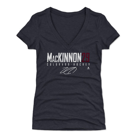 Nathan MacKinnon Women's V-Neck T-Shirt | 500 LEVEL