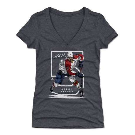 Aaron Ekblad Women's V-Neck T-Shirt | 500 LEVEL