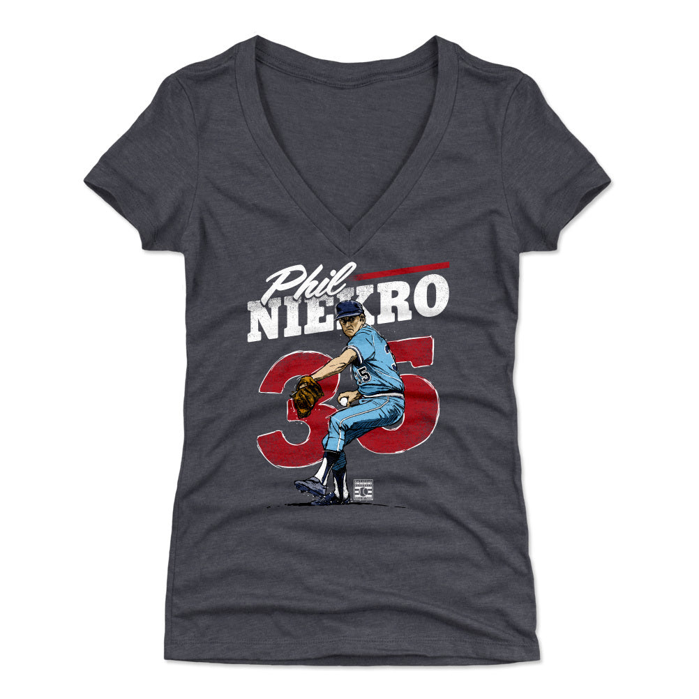 Phil Niekro Women&#39;s V-Neck T-Shirt | 500 LEVEL
