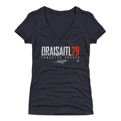 Leon Draisaitl Women's V-Neck T-Shirt | 500 LEVEL