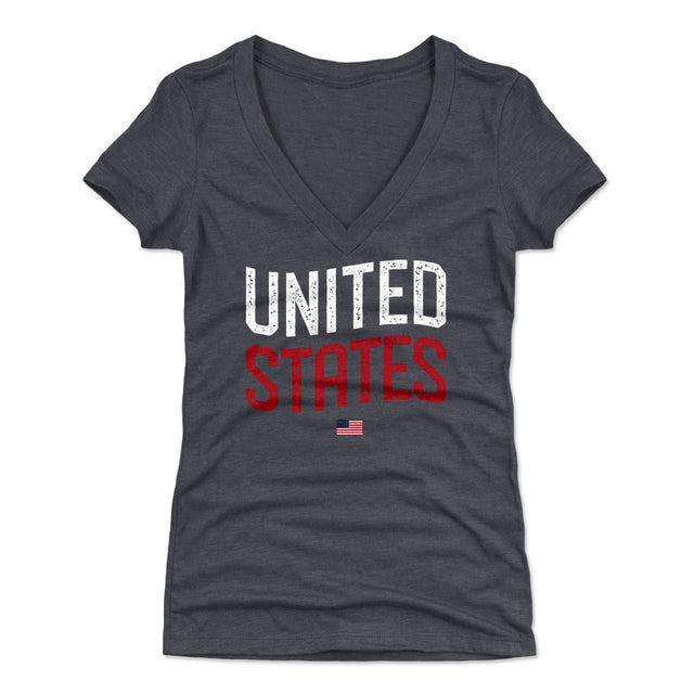 USA Women's V-Neck T-Shirt | 500 LEVEL