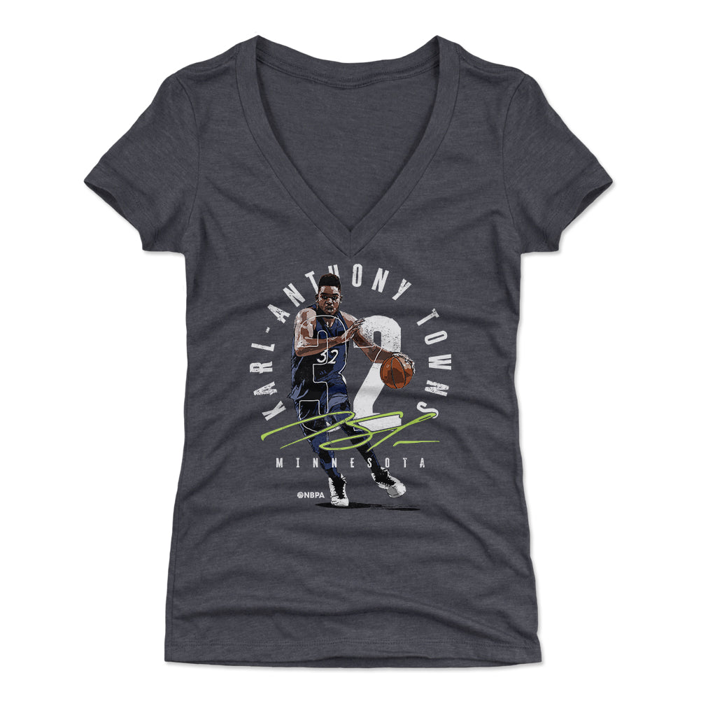 Karl-Anthony Towns Women&#39;s V-Neck T-Shirt | 500 LEVEL
