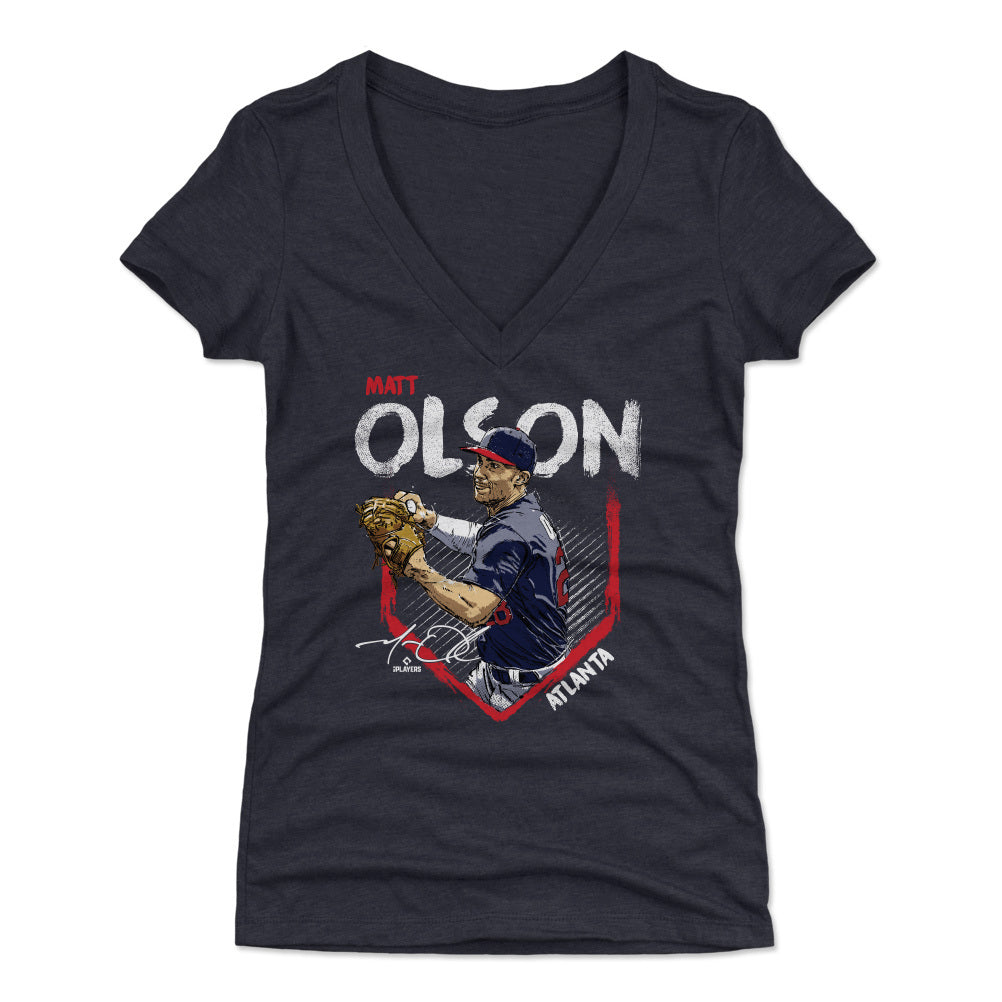 Matt Olson Women's V-Neck T-Shirt | 500 LEVEL