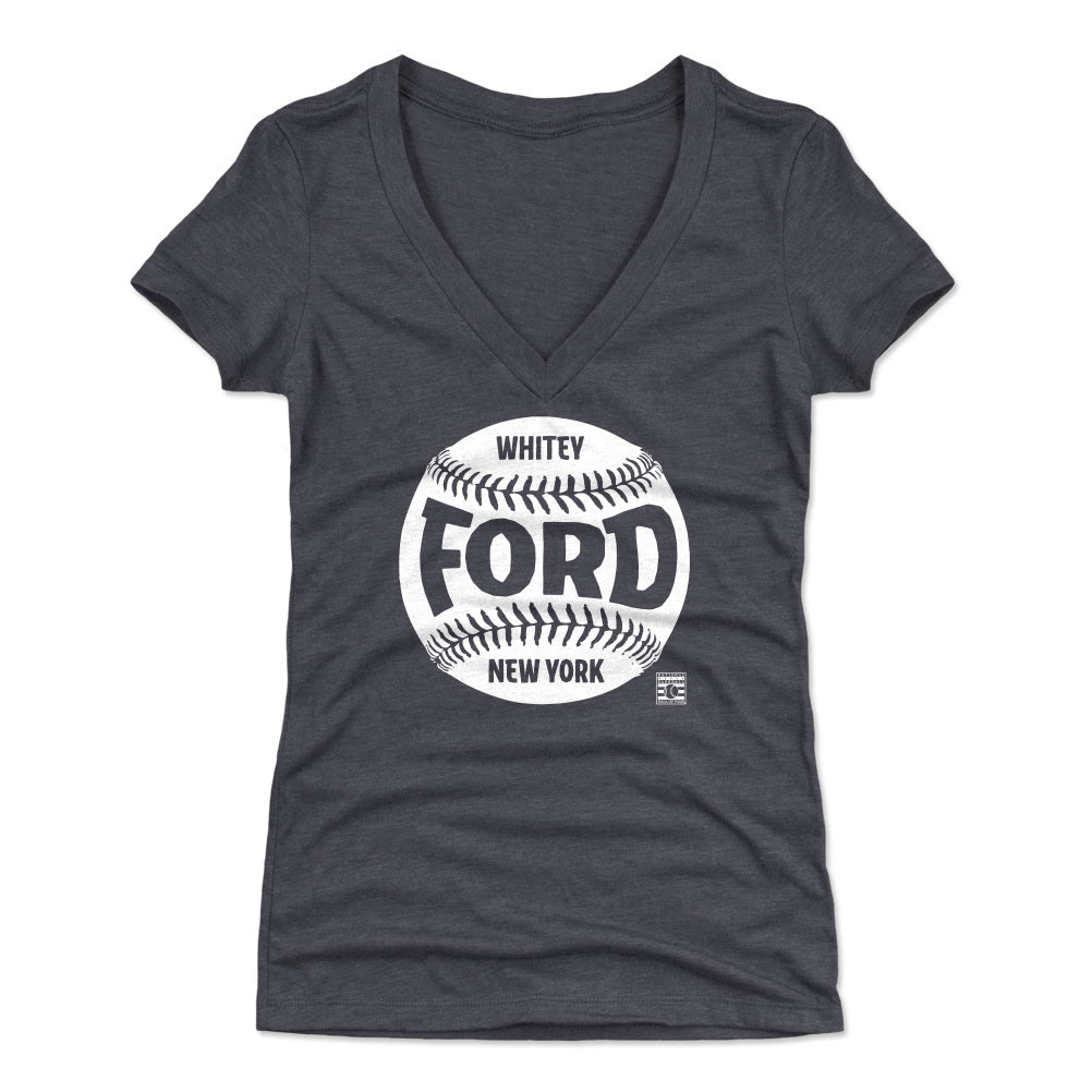 Whitey Ford Women's V-Neck T-Shirt | 500 LEVEL