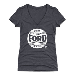 Whitey Ford Women's V-Neck T-Shirt | 500 LEVEL