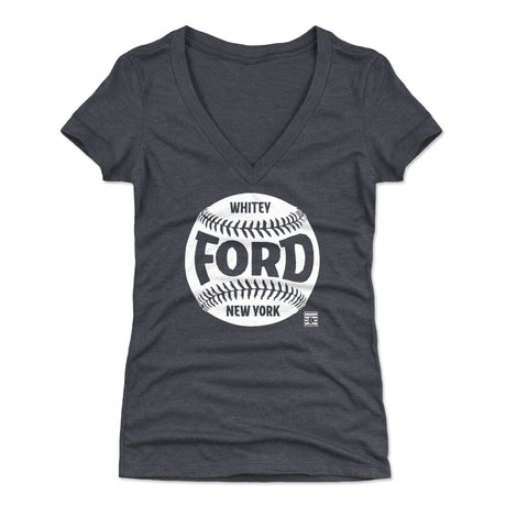 Whitey Ford Women's V-Neck T-Shirt | 500 LEVEL