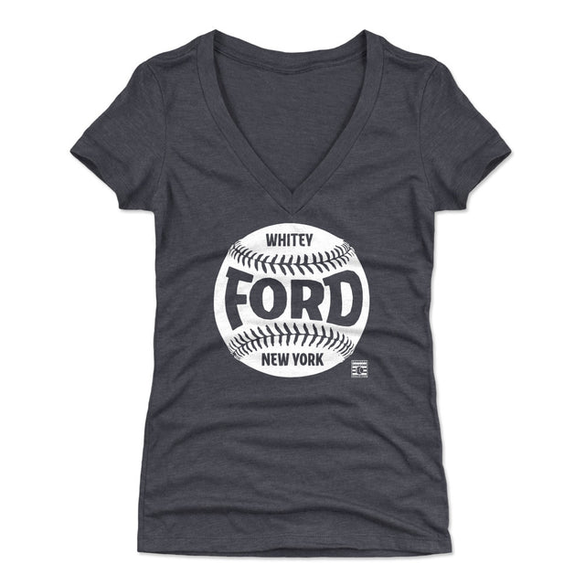 Whitey Ford Women's V-Neck T-Shirt | 500 LEVEL