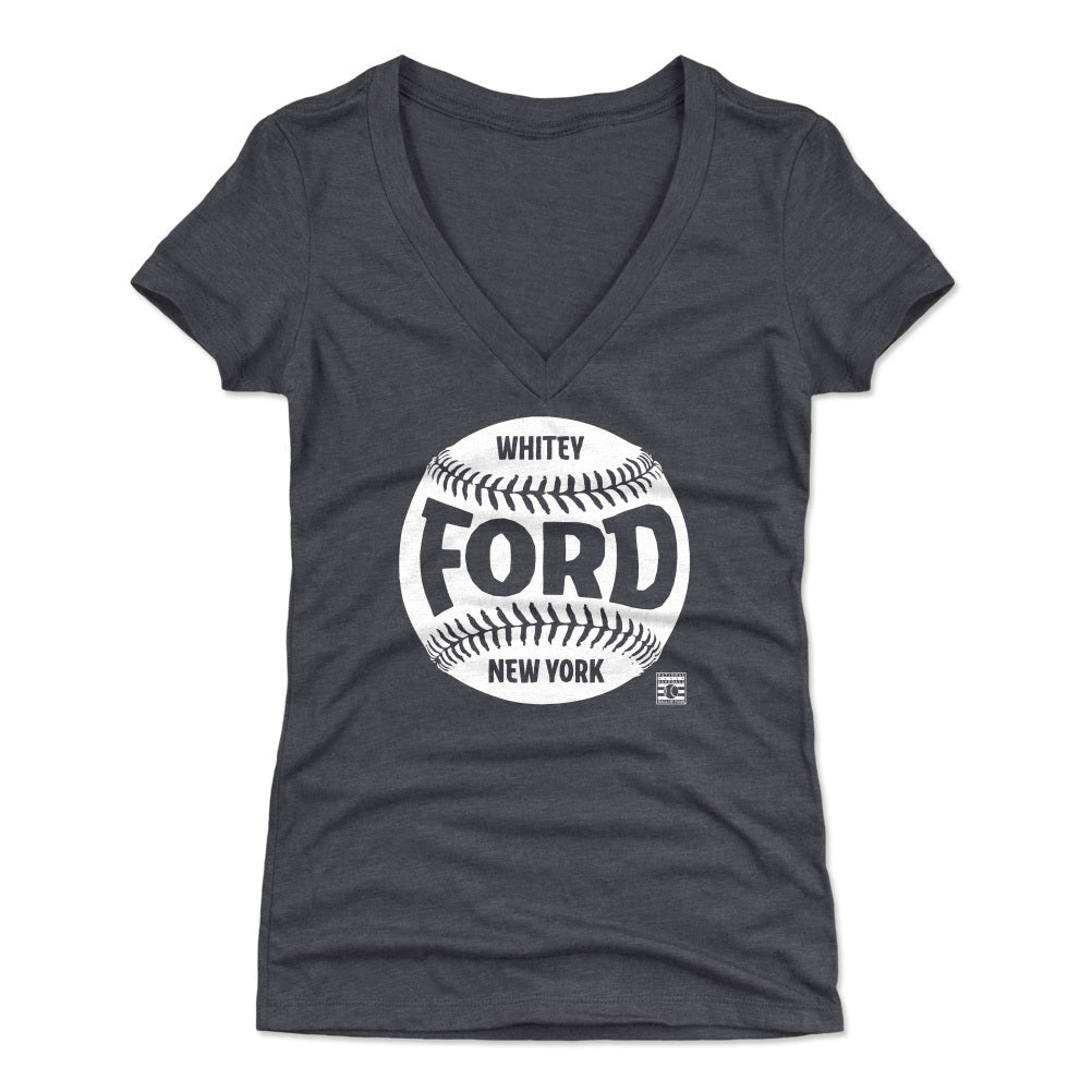 Whitey Ford Women&#39;s V-Neck T-Shirt | 500 LEVEL