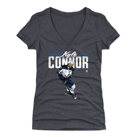 Kyle Connor Women's V-Neck T-Shirt | 500 LEVEL