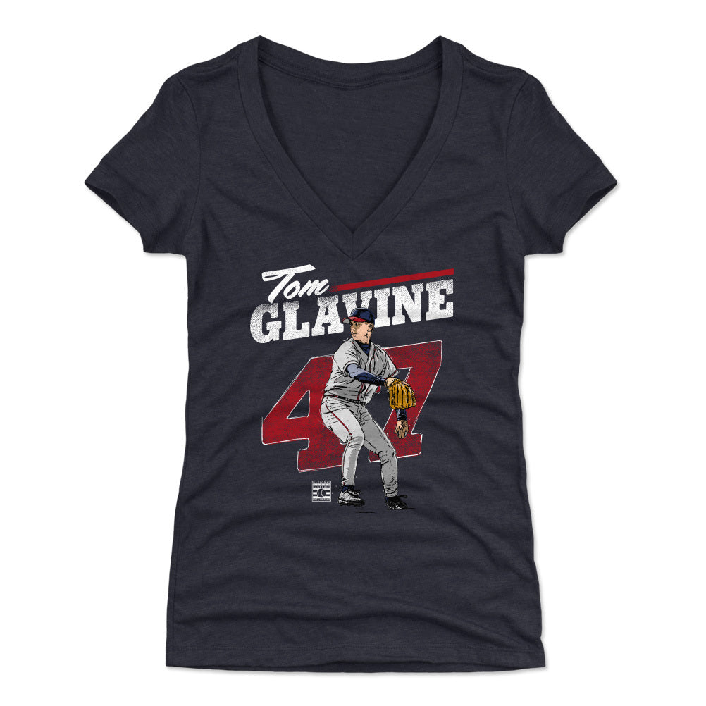 Tom Glavine Women&#39;s V-Neck T-Shirt | 500 LEVEL