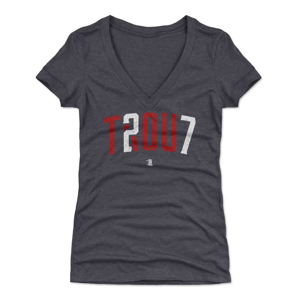 Mike Trout Women's V-Neck T-Shirt | 500 LEVEL