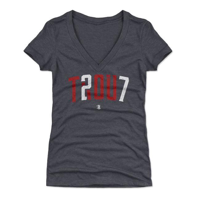 Mike Trout Women's V-Neck T-Shirt | 500 LEVEL