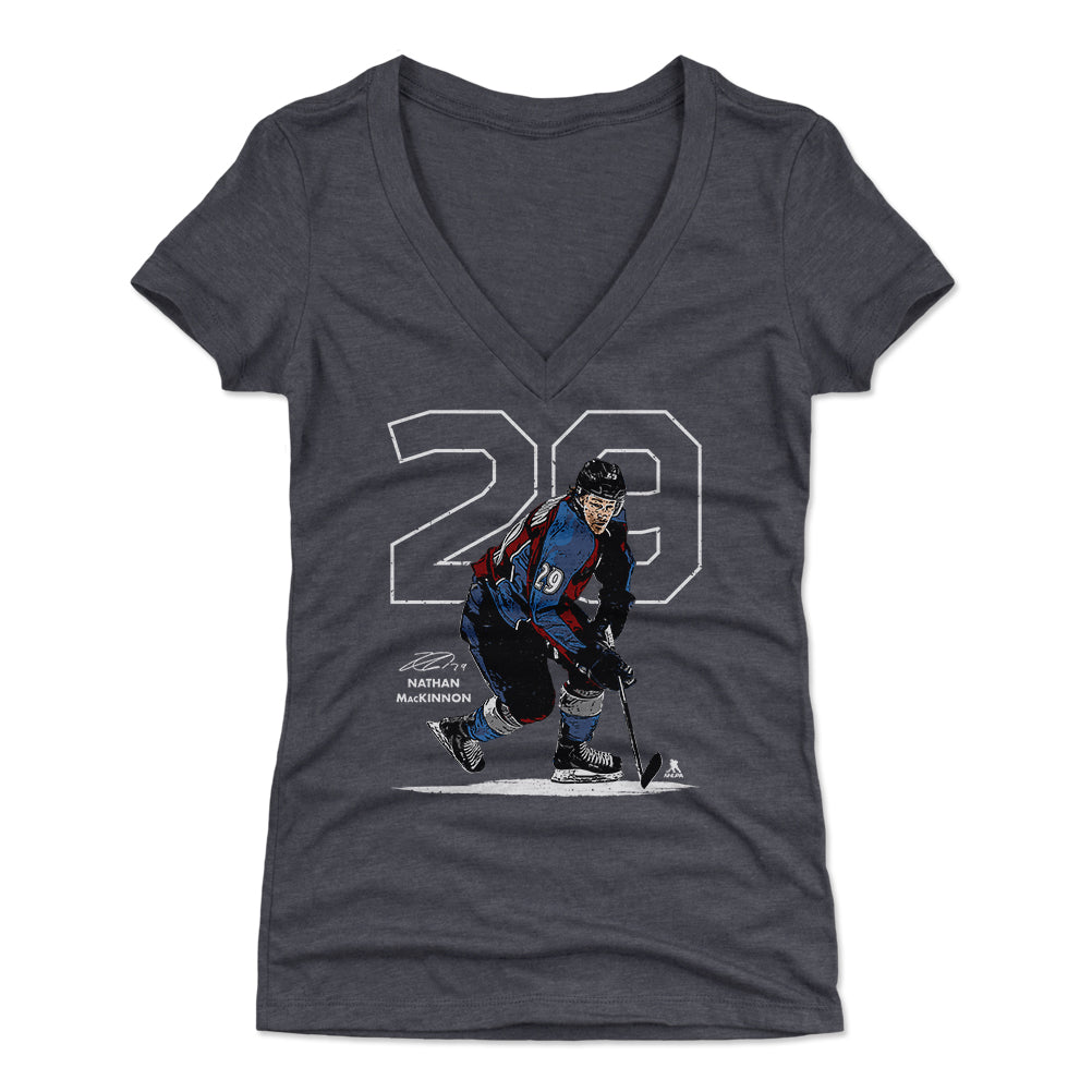 Nathan MacKinnon Women's V-Neck T-Shirt | 500 LEVEL