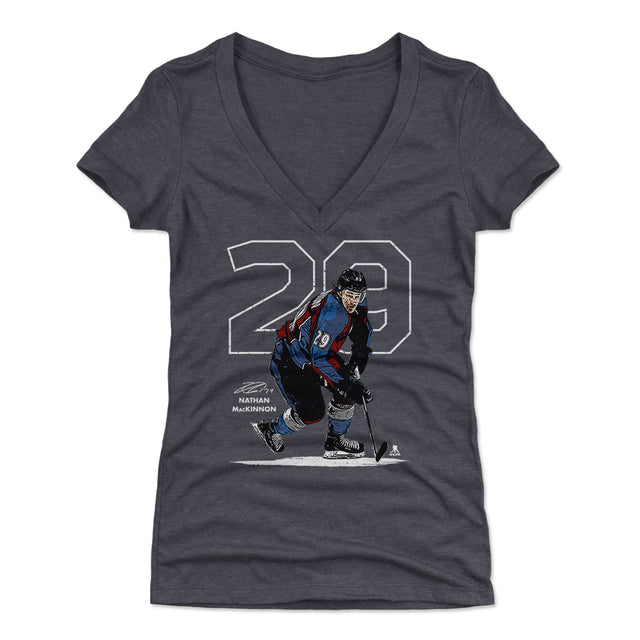 Nathan MacKinnon Women's V-Neck T-Shirt | 500 LEVEL