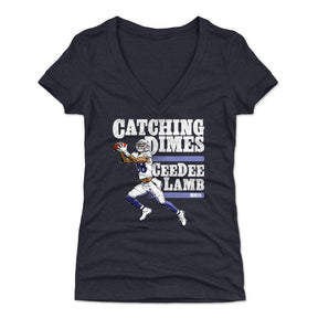 CeeDee Lamb Women's V-Neck T-Shirt | 500 LEVEL