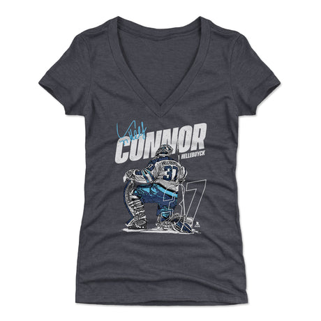 Connor Hellebuyck Women's V-Neck T-Shirt | 500 LEVEL
