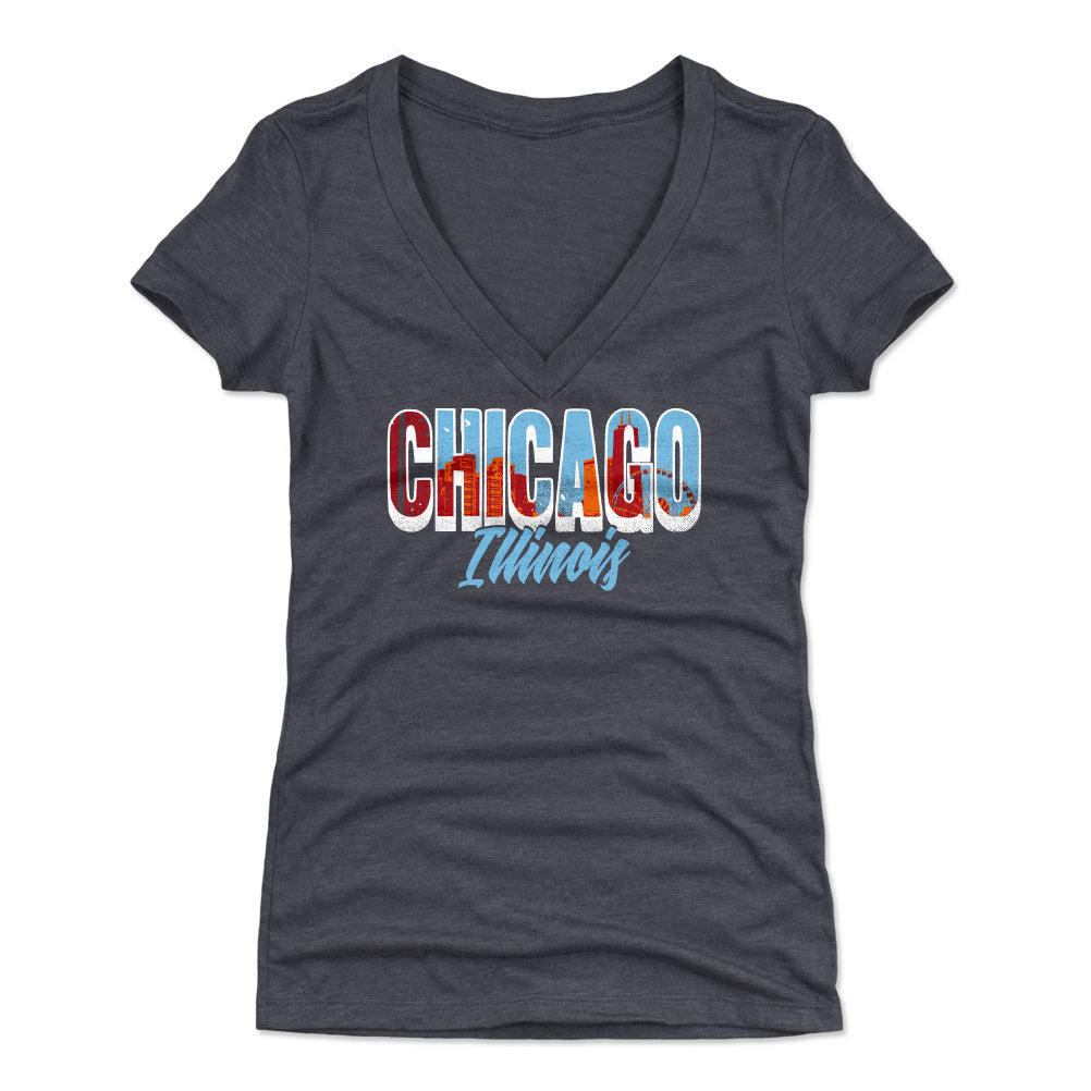 Chicago Women's V-Neck T-Shirt | 500 LEVEL