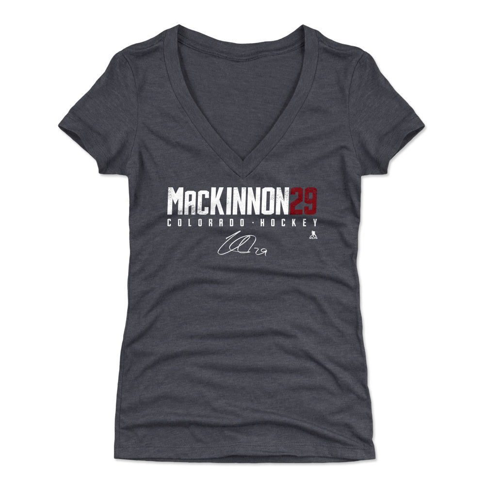 Nathan MacKinnon Women&#39;s V-Neck T-Shirt | 500 LEVEL