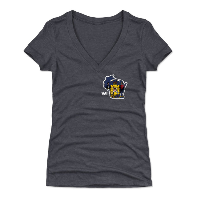 Wisconsin Women's V-Neck T-Shirt | 500 LEVEL