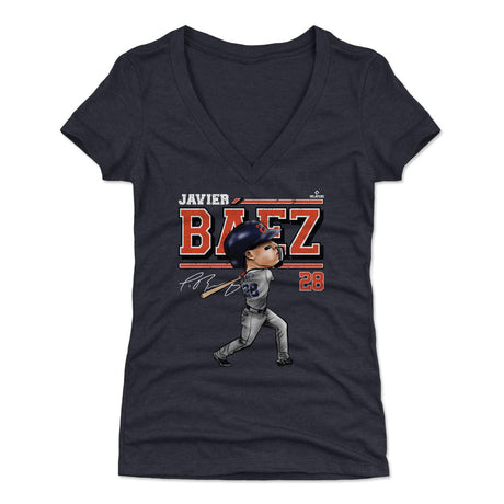 Javier Baez Women's V-Neck T-Shirt | 500 LEVEL
