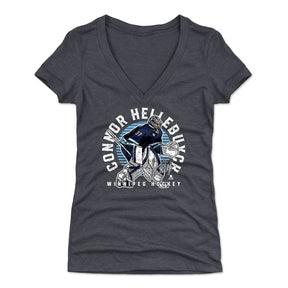 Connor Hellebuyck Women's V-Neck T-Shirt | 500 LEVEL