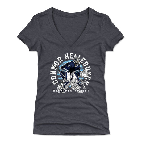 Connor Hellebuyck Women's V-Neck T-Shirt | 500 LEVEL