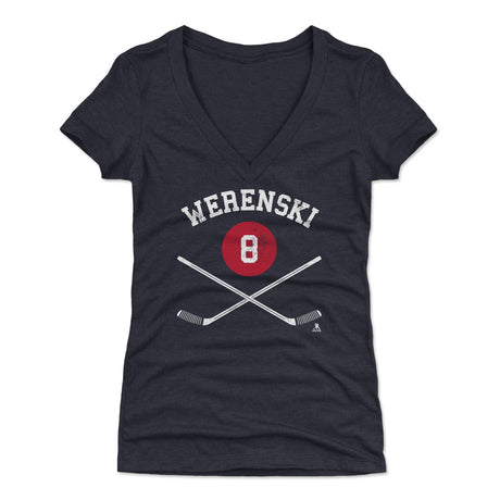 Zach Werenski Women's V-Neck T-Shirt | 500 LEVEL