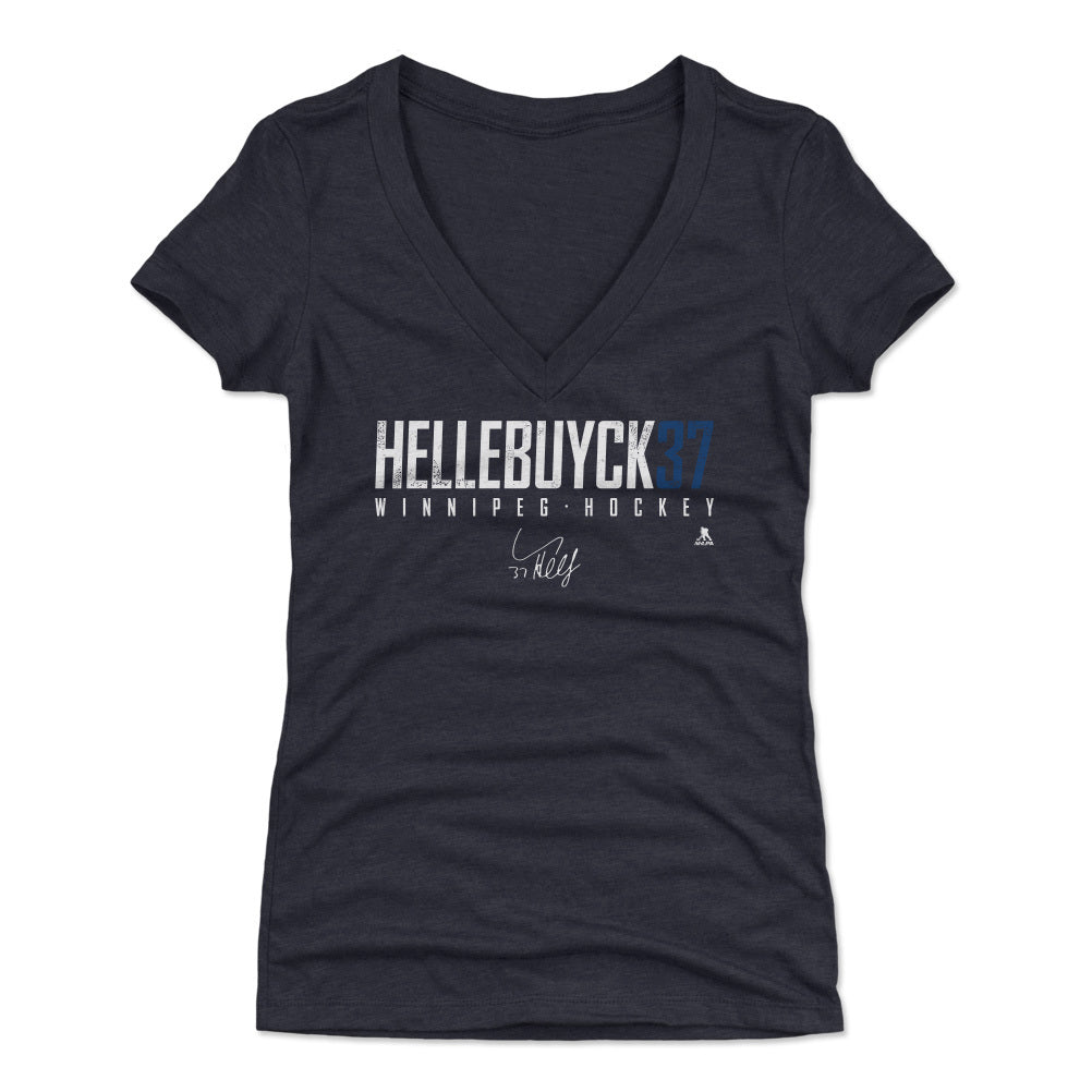 Connor Hellebuyck Women&#39;s V-Neck T-Shirt | 500 LEVEL