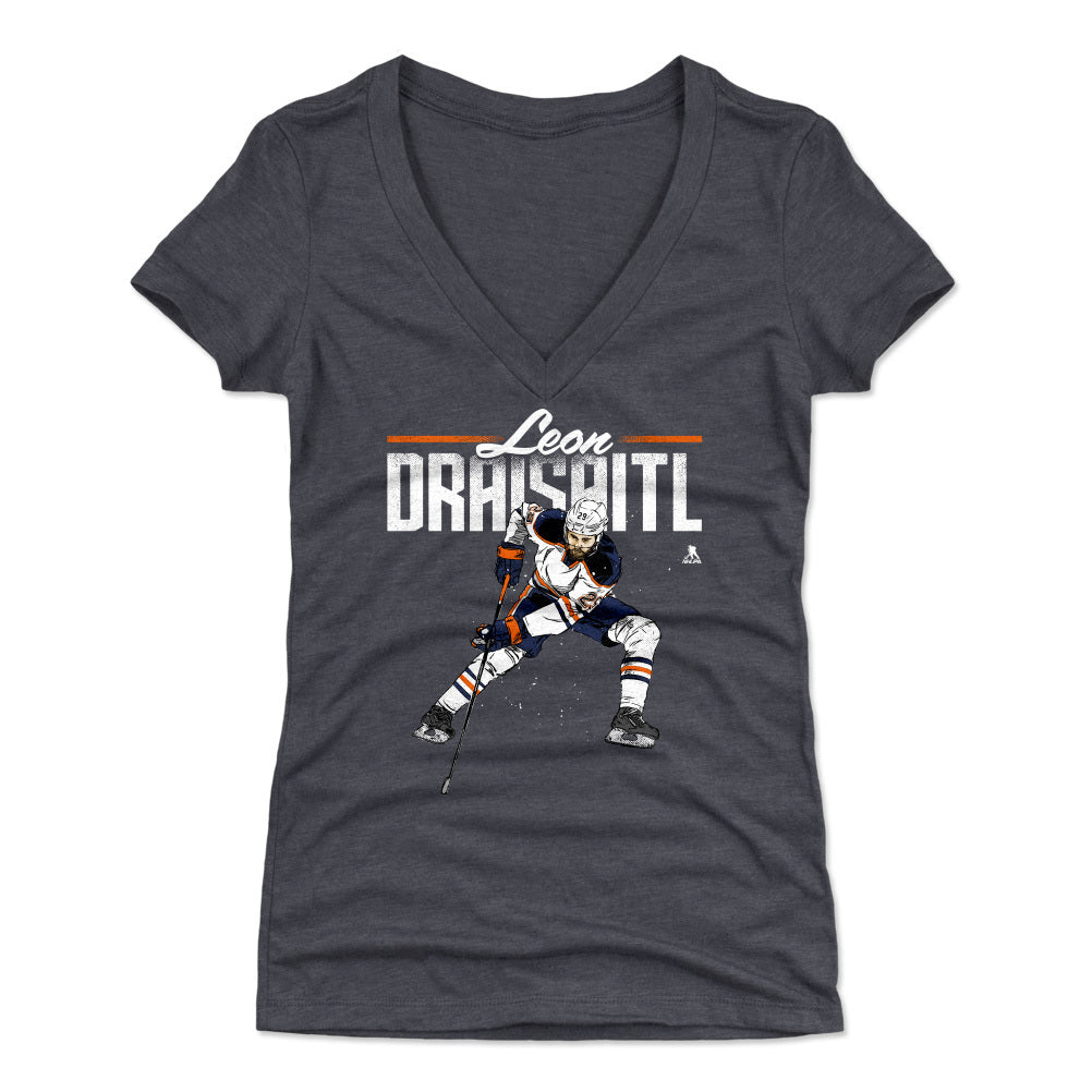 Leon Draisaitl Women's V-Neck T-Shirt | 500 LEVEL