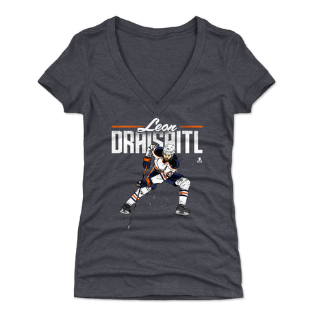 Leon Draisaitl Women's V-Neck T-Shirt | 500 LEVEL