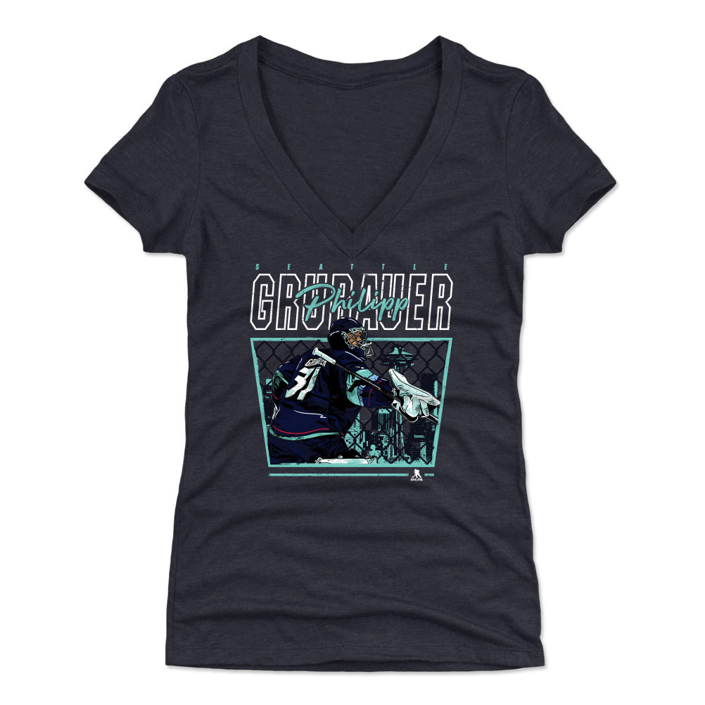 Philipp Grubauer Women's V-Neck T-Shirt | 500 LEVEL