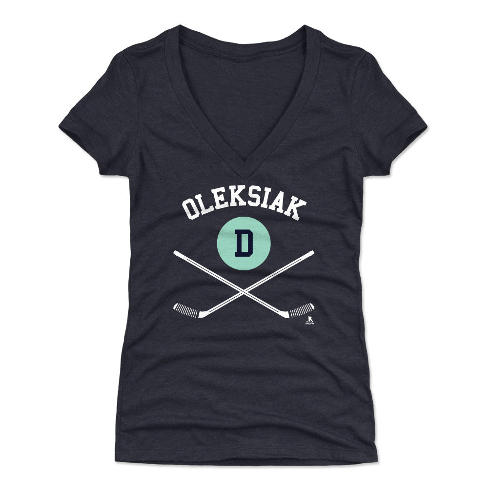 Jamie Oleksiak Women's V-Neck T-Shirt | 500 LEVEL