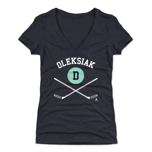 Jamie Oleksiak Women's V-Neck T-Shirt | 500 LEVEL